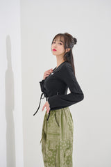 Xクロップカーディガン / (9101) X crop cardigan