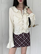 ベリンティーンチェックミニスカート / Bellin Teen Check Mini Skirt