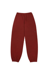 WIDE ZIP SWEATPANTS_DARK RED