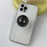 スケッチサムキャットブラックビードスマホグリップ