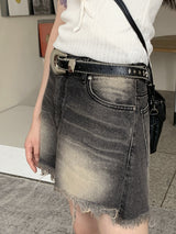 クレマウェスタンスターサークルスタッドレザーベルト / Crema Western Star Circle Stud Leather Belt