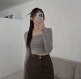 Bolero long sleeve crop T (3 colors)