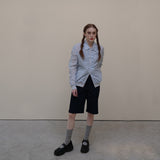 Blue Nylon Shrring Jacket