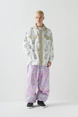 BEARRABBIT カラーフリースシャツ / BSR2223FWJK106 BEARRABBIT COLLAR FLEECE SHIRT WHITE