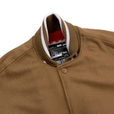 [UNISEX] Reversible Wool-Blend Varsity Coat (Brown) (6656669909110)