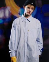 イエロータップオーバーサイズシャツ/YELLOW TAP OVERSIZED SHIRT LIGHT BLUE