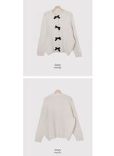 Velvet Ribbon Cable Knit Cardigan (3color)