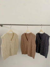 Quattro wool knit vest