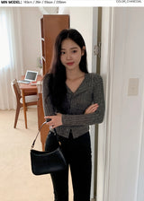 Slim Fit Shirring Ribbed Knit Cardigan (3color)