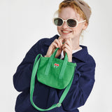 Logo mini cross bag [Green] (6610297061494)