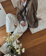 セレーナチェックブレザー / Selena check blazer (1 color)