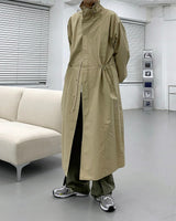 ハイネックカラーコート/SK High-Neck Collar Coat (3 colors)