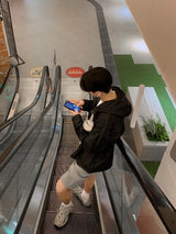 ノンフェードリネンフードシャツ