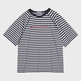 STRIPE RAGLAN LOGO T-SHIRT (6568438694006)