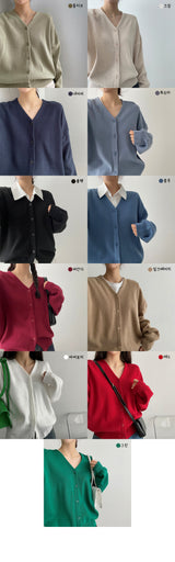 オツVニットカーディガン / Otsu V-Knit Cardigan