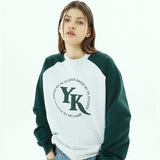 YKアップリケラグランスウェットシャツ / YK applique raglan sweatshirts