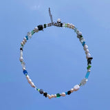 ocean gemstone necklace