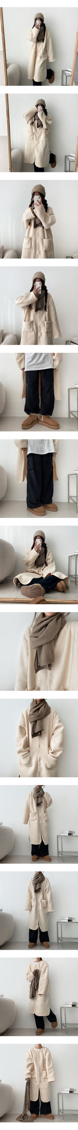 [Fleece] Winds cargo wide banding sweat pants