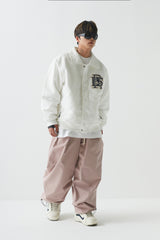 ロゴコットンスーパーワイドパンツ / BSR2223FWPT007 LOGO COTTON SUPER WIDE PANTS INDY PINK