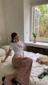 ピンクリボン半袖Tシャツ