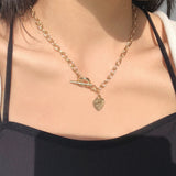 ユニークハートネックレス / Unique Heart Necklace (2 color)