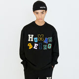 LOGOED PATCHWORK SWEATSHIRTS (2color) (6675694911606)