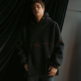 ロゴファスナー オーバーフィットシャーリング フードパーカー/DECF Logo Fastener Over fit Shearling Hoody_DECFドパーカー (4445002924150)