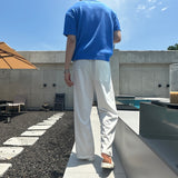 ケーブル３ボタンカラーニット
