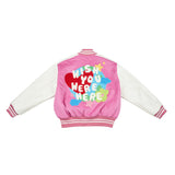 バーシティージャケット / NOKO Varsity Jacket♡ Pink