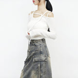 [NONCODE] Lamir Strap Off T-shirt