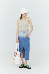 グラデーション デニムスカート / Gradation Denim Skirt