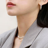 シルバーシンスネークチェーンネックレス/silver thin snake chain necklace (14K gold plated / no spare chain)