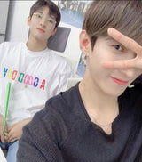 RAINBOW LOGO T-SHIRTS (WHITE) (6555019935862)