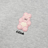 ウィティーバニークロップ丈スウェットシャツ／WITTY BUNNY CROP SWEATSHIRT [MELANGE GRAY]