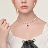 SAPPHIRE HEART NECKLACE (4625860657270)