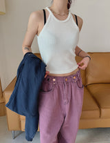 ホルターニットスリーブレス/Halter Knit Sleeveless (3color)