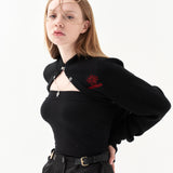 211-CHAIN&BOLERO WARMER CARDIGAN (6550218834038)