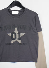 レイヤードスターTシャツ/Layered Star T-shirt (2color)