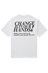 キャンペ-ンTシャツ/[ENJOY YOUR MEAL] CAMPAIGN 1/2 T-SHIRT SKEWER _WHITE