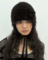 ヘアリーイヤーフラップビーニー