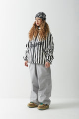 ストライプロゴパッディングジャンパー/BSR2223FWJK008 STRIPE LOGO PADDING JUMPER WHITE BLACK