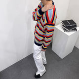 カラフルストライプニットウェア/OWN Colorful Striped Knitwear (2 colors)