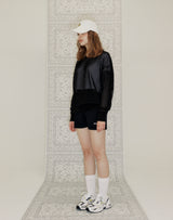 WAFFLE FISHNET SWEATER BLACK (6691447144566)