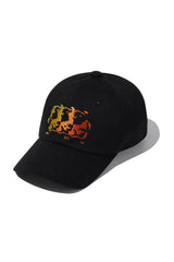 Flame Bear Ball Cap_Black (6684797960310)