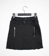 ダブルベルトミニスカート / Double Belt Mini Skirt (3color)