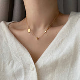 ボールシンプルハート2WAYハンドメイドネックレス / shii Ball Simple Heart Two Way Handmade Necklace