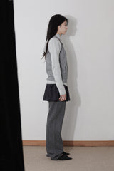 BALACLAVA knit zip up ver.2_ grey