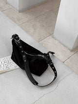 [2Type]Eyelet Shoulder & Cross Bag