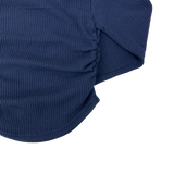 Halter-Neck Shirring Crop T