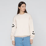 [UNISEX]マルチスマイルドローイングスウェットシャツ